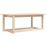 Berkfield Home Coffee Table 110x55x45 cm Solid Wood Pine in Light Brown | Size: 110 x 55 x 45 cm