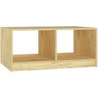 Berkfield Home Coffee Table 75x50x33.5 cm Solid Pinewood in Light Tan