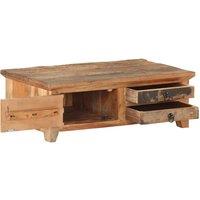 Berkfield Home Coffee Table 90x50x31 cm Solid Reclaimed Wood in Brown | Size: 90 x 50 x 31 cm