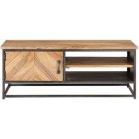 Berkfield Home Coffee Table 90x50x35 cm Solid Acacia Wood in Brown | Size: 90 x 50 x 35 cm