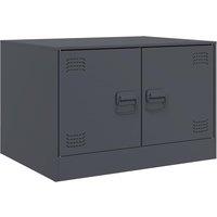 Berkfield Home Coffee Table Anthracite 67x50x44 cm Steel in Charcoal | Size: 67 x 50 x 44 cm