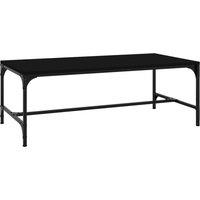 Berkfield Home Coffee Table Black 100x50x35 cm Engineered Wood | Size: 100 x 50 x 35 cm