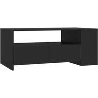 Berkfield Home Coffee Table Black 102x55x42 cm Engineered Wood | Size: 102 x 55 x 42 cm