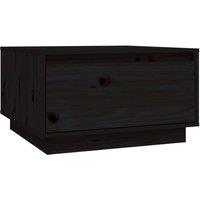 Berkfield Home Coffee Table Black 55x56x32 cm Solid Wood Pine | Size: 55 x 56 x 32 cm
