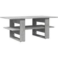 Berkfield Home Coffee Table Concrete Grey 102x55x42 cm Engineered Wood | Size: 102 x 55 x 42 cm