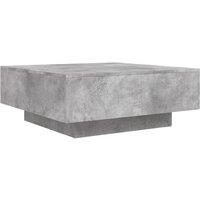 Berkfield Home Coffee Table Concrete Grey 80x80x31 cm Engineered Wood | Size: 80 x 80 x 31 cm