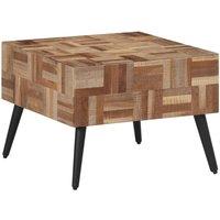 Berkfield Home Coffee Table Grey 55x55x40 cm Solid Reclaimed Teak | Size: 55 x 55 x 40 cm