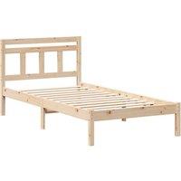 Berkfield Home Brown 90 x 190 cm Solid pine wood in Light Brown
