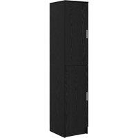 Berkfield Home Buffet Cabinet Black oak Engineered wood Medium Buffet Cabinet