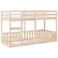 Berkfield Home Bunk Bed 80x200 cm Solid Wood Pine in Light Brown