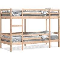 Berkfield Home Bunk Bed without Mattress 80x200 cm Solid Wood Pine in Light Brown