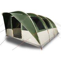 Berkfield Home Camping Tent Tunnel 5-Person Green Waterproof