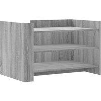 Berkfield Home Coffee Table Grey Sonoma 80x50x50 cm Engineered Wood | Size: 80 x 50 x 50 cm