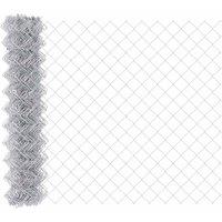 Berkfield Home Chain Link Fence 1.2x10 m Galvanised Steel in Silver