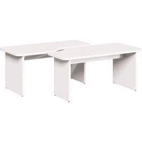 Berkfield Home Coffee Table 2 pcs White Solid pine wood