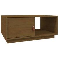 Berkfield Home Coffee Table Honey Brown 80x50x35.5 cm Solid Wood Pine