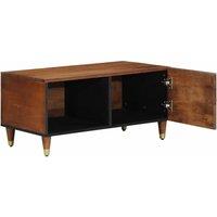 Berkfield Home Coffee Table 80x50x40 cm Solid Wood Mango in Brown | Size: 80 x 50 x 40 cm