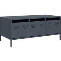 Berkfield Home Coffee Table Anthracite 101.5x50x43.5 cm Cold-rolled Steel in Dark Grey