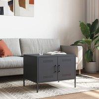 Berkfield Home Coffee Table Anthracite 68x50x50.5 cm Steel in Dark Grey