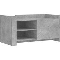 Berkfield Home Coffee Table Concrete Grey 100x50x50 cm Engineered Wood | Size: 100 x 50 x 50 cm