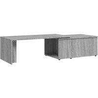 Berkfield Home Coffee Table Grey Sonoma 150x50x35 cm Engineered Wood | Size: 150 x 50 x 35 cm