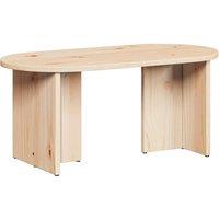 Berkfield Home Coffee Table Natural 80 x 39.5 x 35 cm Solid pine wood in Light Brown