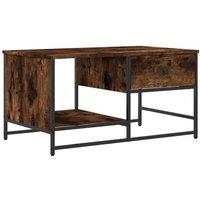 Berkfield Home Coffee Table Smoked Oak 85.5x51x45 cm Engineered Wood in Brown