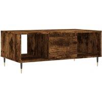 Berkfield Home Coffee Table Smoked Oak 90x50x36.5 cm Engineered Wood in Brown