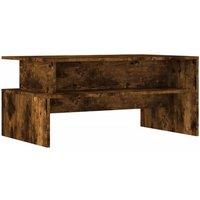 Berkfield Home Coffee Table Smoked Oak 90x55x42.5 cm Engineered Wood in Brown