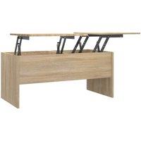 Berkfield Home Coffee Table Sonoma Oak 102x50.5x46.5 cm Engineered Wood in Brown