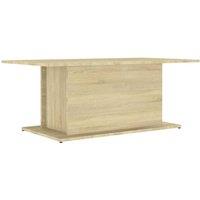Berkfield Home Coffee Table Sonoma Oak 102x55.5x40 cm Engineered Wood in Beige
