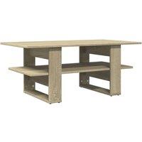 Berkfield Home Coffee Table Sonoma Oak 102x55x42 cm Engineered Wood in Light Oak | Size: 102 x 55 x 42 cm