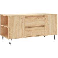 Berkfield Home Coffee Table Sonoma Oak 102x44.5x50 cm Engineered Wood in Light Tan