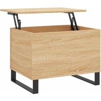 Berkfield Home Coffee Table Sonoma Oak 60x44.5x45 cm Engineered Wood in Brown