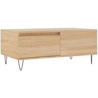 Berkfield Home Coffee Table Sonoma Oak 90x50x36.5 cm Engineered Wood in Light Oak