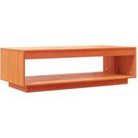 Berkfield Home Coffee Table Wax Brown 110x50x33.5 cm Solid Wood Pine