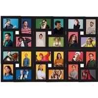 Berkfield Home Collage Photo Frame for 24x(13x18 cm) Picture Black MDF | Size: 13x18 cm