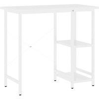 Berkfield Home Computer Desk White 80x40x72 cm MDF & Metal | Size: 80 x 40 x 72 cm