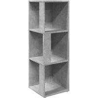 Berkfield Home Corner Cabinet Concrete Grey 33x33x100 cm Engineered Wood | Size: 33 x 33 x 100 cm