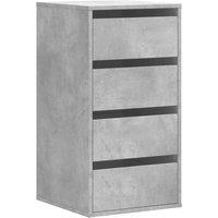 Berkfield Home Corner Chest of Drawers Concrete Grey 40x41x76 cm Engineered Wood | Size: 40 x 41 x 76 cm