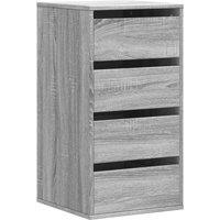 Berkfield Home Corner Chest of Drawers Grey Sonoma 40x41x76 cm Engineered Wood | Size: 40 x 41 x 76 cm
