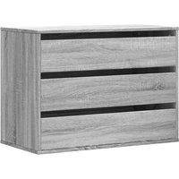 Berkfield Home Corner Chest of Drawers Grey Sonoma 80x41x58 cm Engineered Wood | Size: 80 x 41 x 58 cm