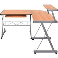 Berkfield Home Corner Computer Desk Brown 132x112x99 cm Engineered Wood | Size: 132 x 112 x 99 cm