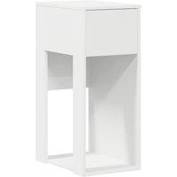 Berkfield Home Computer Tower Stand with Drawer White 30x44x74 cm | Size: 30 x 44 x 74 cm