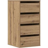 Berkfield Home Corner Chest of Drawers Artisian Oak 40x41x76 cm Engineered Wood in Brown | Size: 40 x 41 x 76 cm