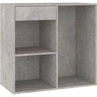 Berkfield Home Cosmetic Cabinet Concrete Grey 80x40x75 cm Engineered Wood | Size: 80 x 40 x 75 cm