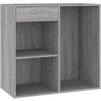 Berkfield Home Cosmetic Cabinet Grey Sonoma 80x40x75 cm Engineered Wood | Size: 80 x 40 x 75 cm