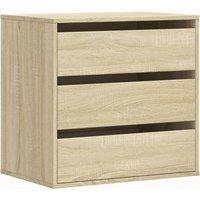 Berkfield Home Corner Chest of Drawers Sonoma Oak 60x41x58 cm Engineered Wood in Brown | Size: 60 x 41 x 58 cm