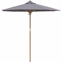 Berkfield Home Dark Grey Garden Parasol 217x230 cm Bamboo