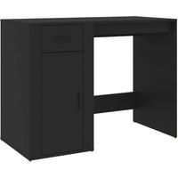 Berkfield Home Desk Black 100x49x75 cm Engineered Wood | Size: 100 x 49 x 75 cm